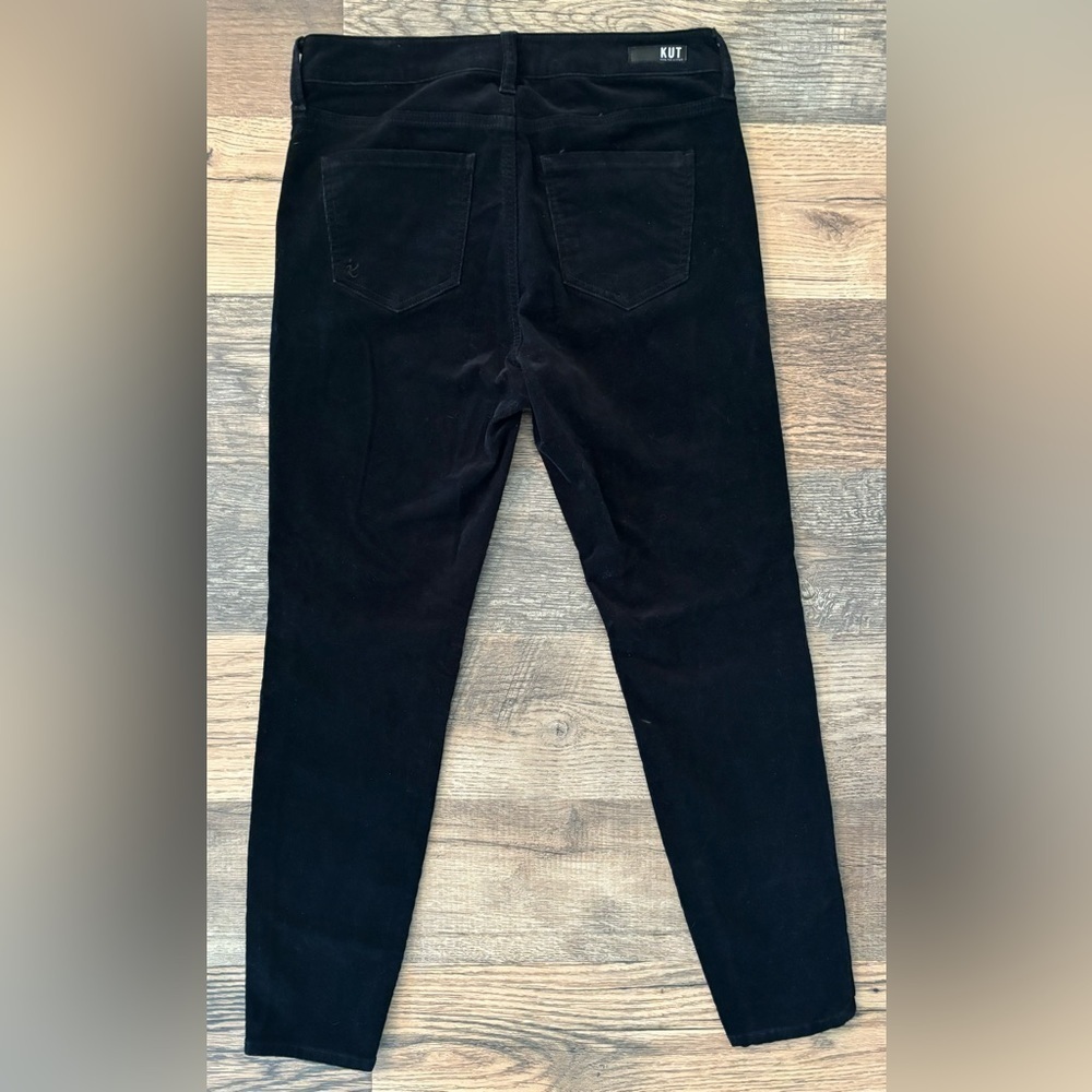 KUT From The Kloth Diana Fab Ab Skinny Black Corduroy Jeans Size 6P - Picture 10 of 13